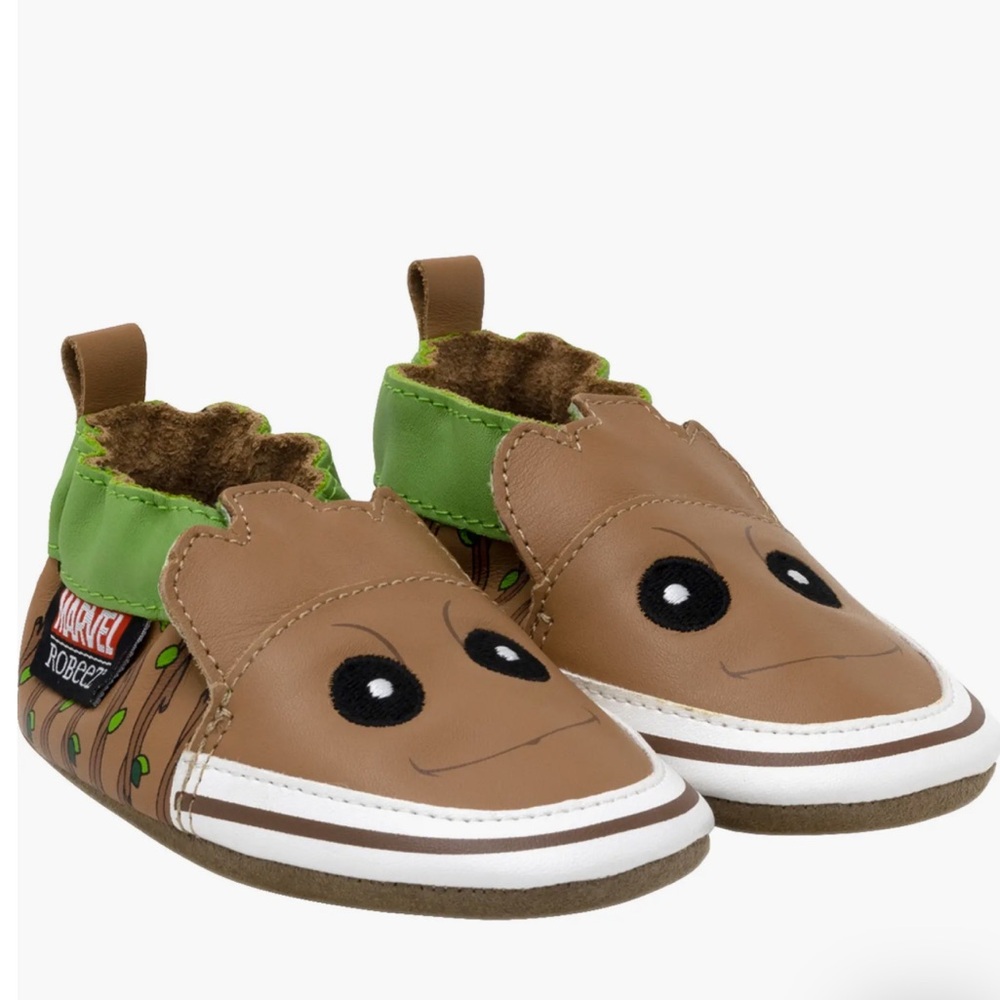 New! Marvel ROBEEZ Groot Baby Soft Sole Shoes 0-6 Months